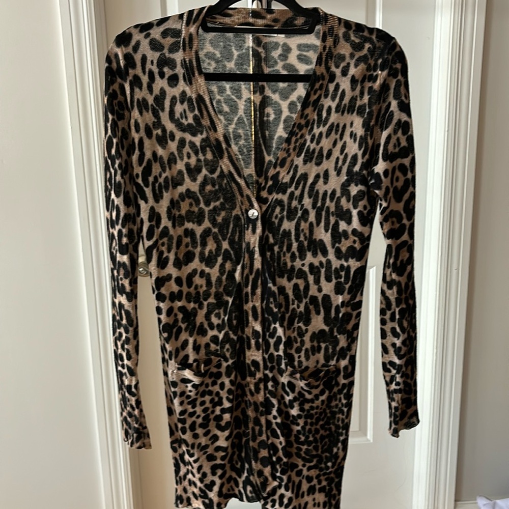 Cheetah leopard cardigan